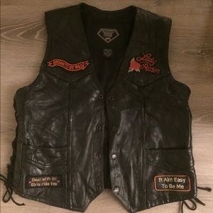 Genuine Leather Biker Vest